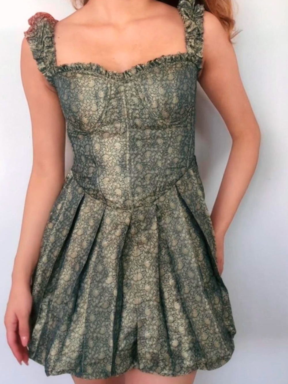SVARINI PUFF RANI DRESS